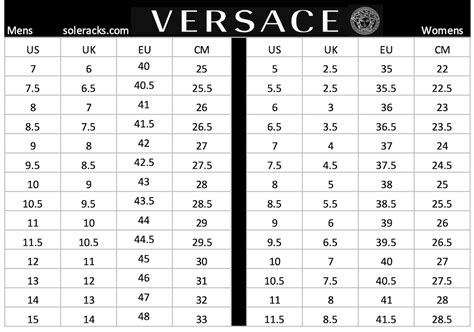 men versace shoe run big or small|Versace jeans couture size chart.